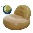 thumbnail image 1 of veasfak Inflatable Sofa Soft Versatile Lazy Sofa for Outdoor Travel Home Living Room Beige, 1 of 9
