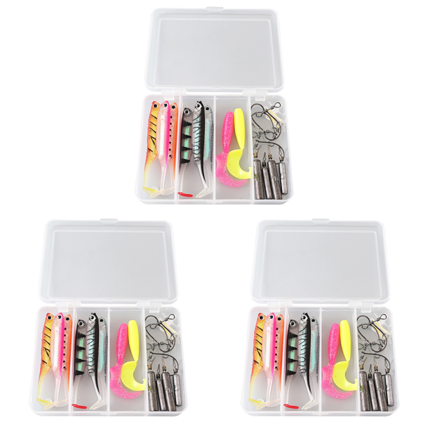 Kit Señuelos Pesca Con Anzuelos Y Cebo para Trucha Lubina Dulce