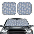 thumbnail image 2 of Balery 2 Piece Cute Fat Cat Car Windshield Sun Shade|Foldable Front Windshield Shade for Car Front Window for Most Sedans SUV Truck-Large, 2 of 7