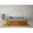 thumbnail image 3 of Ahgly Company Machine Washable Indoor Rectangle Persian Yellow Traditional Area Rugs, 8' x 10', 3 of 4