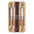 thumbnail image 4 of Laguiole Expression Bakelite Olive Wood 4 Piece Steak Knife Set, 4 of 6