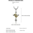 thumbnail image 6 of Belong Your's Jewelry 925 Sterling Silver Crown Cross Necklace For Women And Men - Retro Crucifix Of Thorns Pendant, Jesus Christ Cross Chain With Diadem, 6 of 7