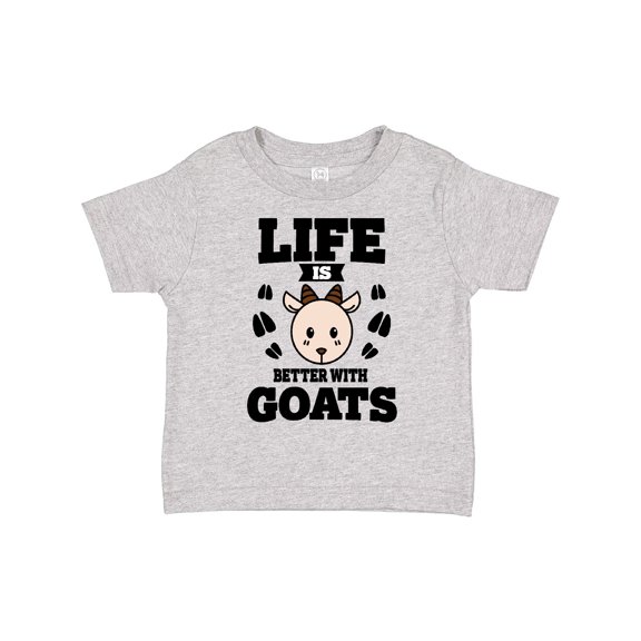 Inktastic Life is Better with Goats Boys or Girls Toddler T-Shirt