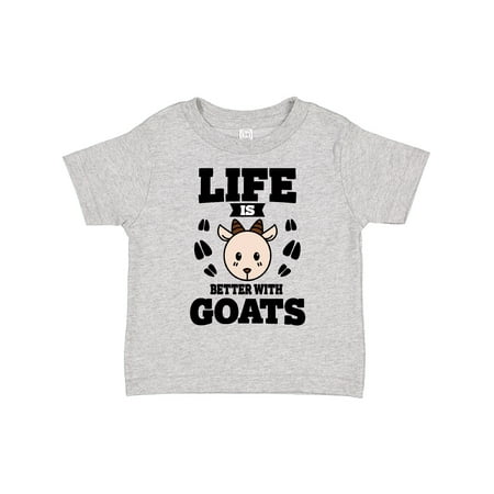 

Inktastic Life is Better with Goats Boys or Girls Toddler T-Shirt