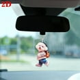 thumbnail image 2 of NZRUANE Creative Puppy Backpack Rearview Mirrors Pendant Car Hanging Ornaments Car 2Dd, 2 of 3