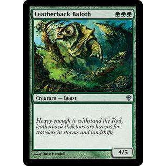 MtG Worldwake Uncommon Leatherback Baloth #107