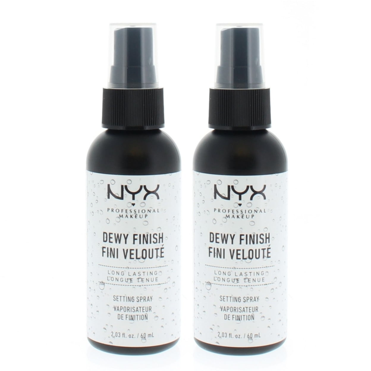 Ambassadør Mængde penge Give NYX Professional Makeup Dewy Finish Makeup Setting Spray 2.03oz/60ml (2  Pack) - Walmart.com