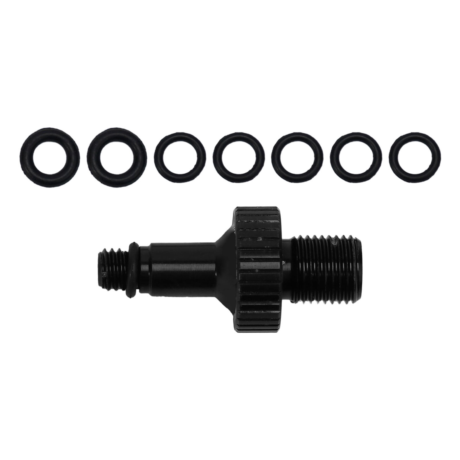 Adaptateur De Valve Pour Pompe à Air VTT - Compatible Rockshox Monarch, DT XMM - Alliage Aluminium, Joints Toriques Inclus - Rouge - 3