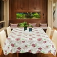 thumbnail image 2 of PiccoCasa Vinyl Tablecloth Rectangle 54" x 71" Daisy Pattern Floral Waterproof, 2 of 7