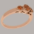 thumbnail image 4 of LBG British Made Solid 14k Rose Gold ring with Natural Citrine Womens Engagement Ring - 33 size options - Size 9.75, 4 of 7