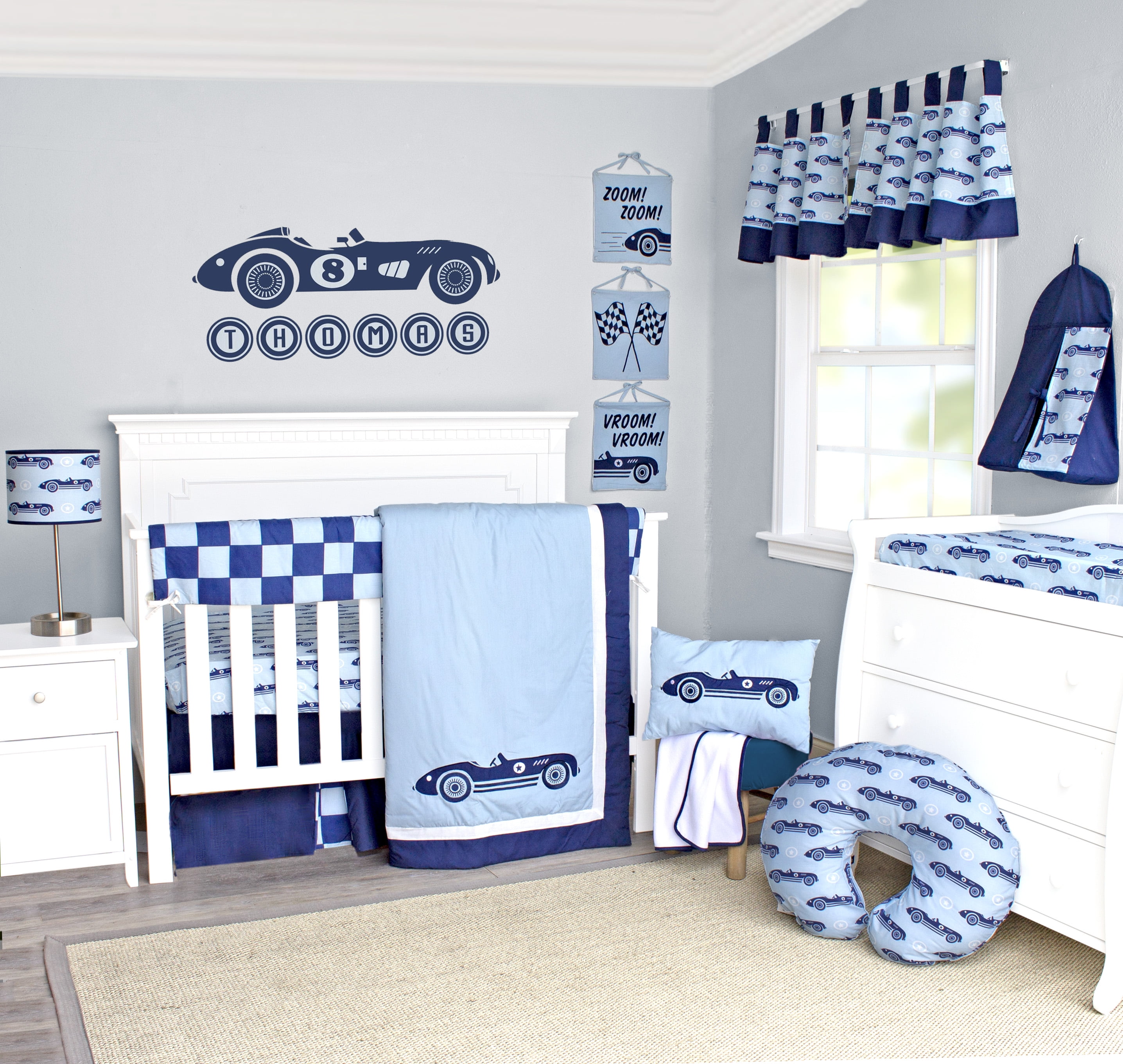 baby blue crib bedding