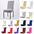 thumbnail image 5 of Cubierta de Asiento Funda de Silla Comedor Sunnimix Spandex Poliéster Negro, 5 of 5