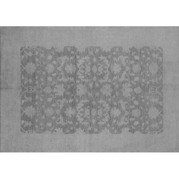 Ahgly Company Indoor Rectangle Oriental Gray Traditional Area Rugs, 5' x 8'