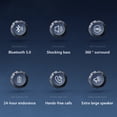 thumbnail image 5 of A - Intelligent Astronaut Mini Portable Bluetooth Speaker - Wireless Bluetooth Speaker with Subwoofer, Supports Multiple Audio Sources, Ideal for Outdoor Activities and Travel,Multicolor, 5 of 5