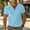 Blue, variant on Male Spring Bottoming Shirt Solid Color Tie Retro Short Sleeve V Neck T Shirt Shirts for Men Pack Plain T Shirts Men Pack Big Mens Shirts Jr Fall Fashion Mans Shirts Vintage 1972 T Shirts for Men Dark