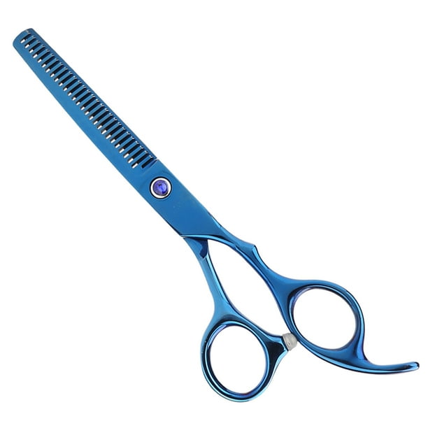Tijeras profesionales para cortar el pelo de perros, tijeras de peluquería, tijeras de entresacar azules