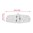 thumbnail image 4 of Riwesomey Bisagra de puerta Espejo Pulido Flexible 316 Cabina de acero inoxidable Herrajes para barcos Armario con tornillos Bisagras Montaje Barcos Kayak Herramientas y ferretería Riwesomey TO001135-00, 4 of 6