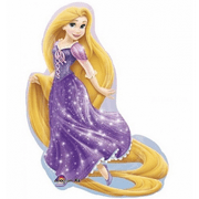AIR FILLED ONLY 14IN RAPUNZEL FOIL BALLOON PACK OF 10
