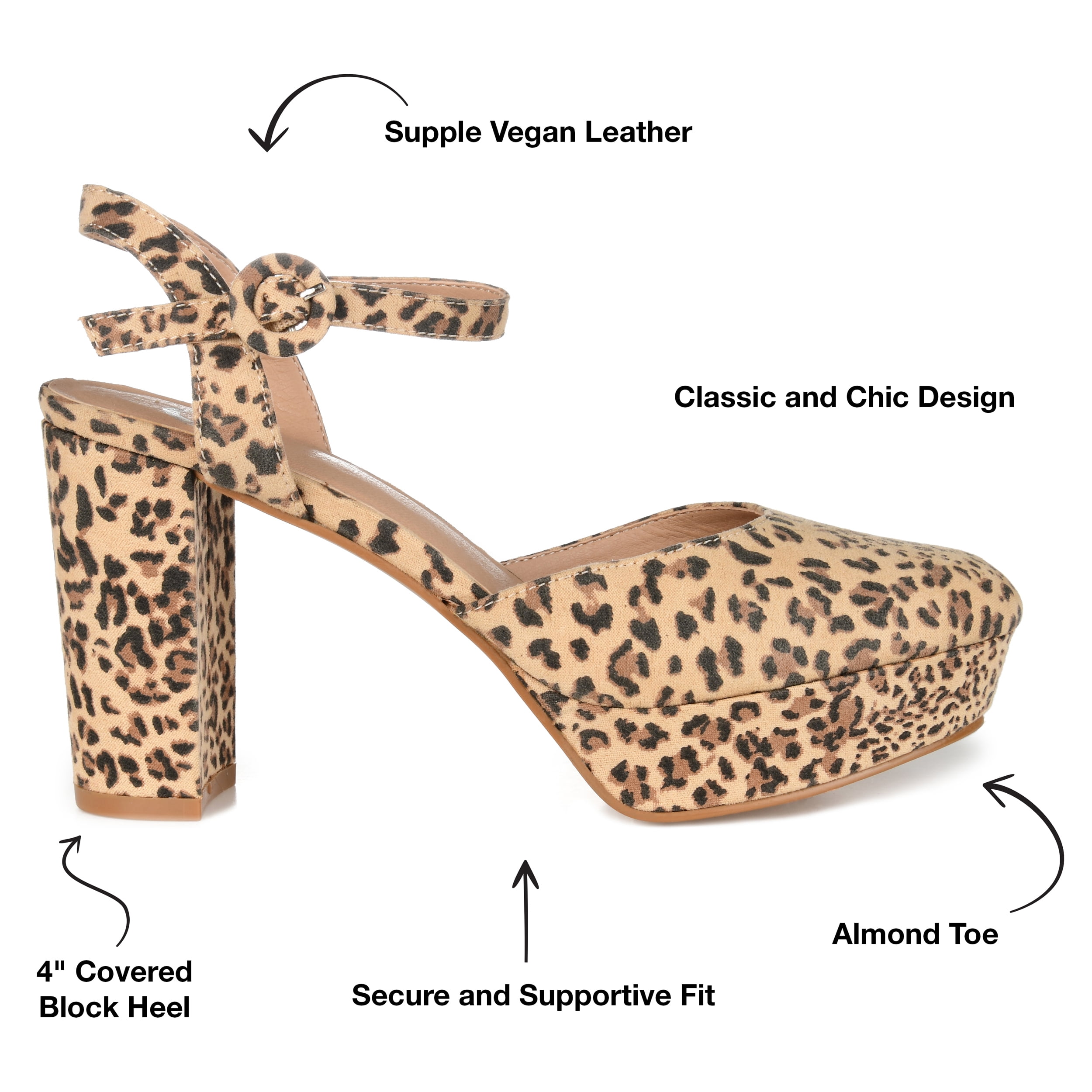 Journee Womens Roslynn Almond Toe High Block Heel Pumps, Widths Available