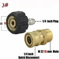 thumbnail image 1 of M22 Washer Swivel Adapter Set 14Mm 15Mm Quick Connect To 1/4" 3/8" Accessory, 1 of 2