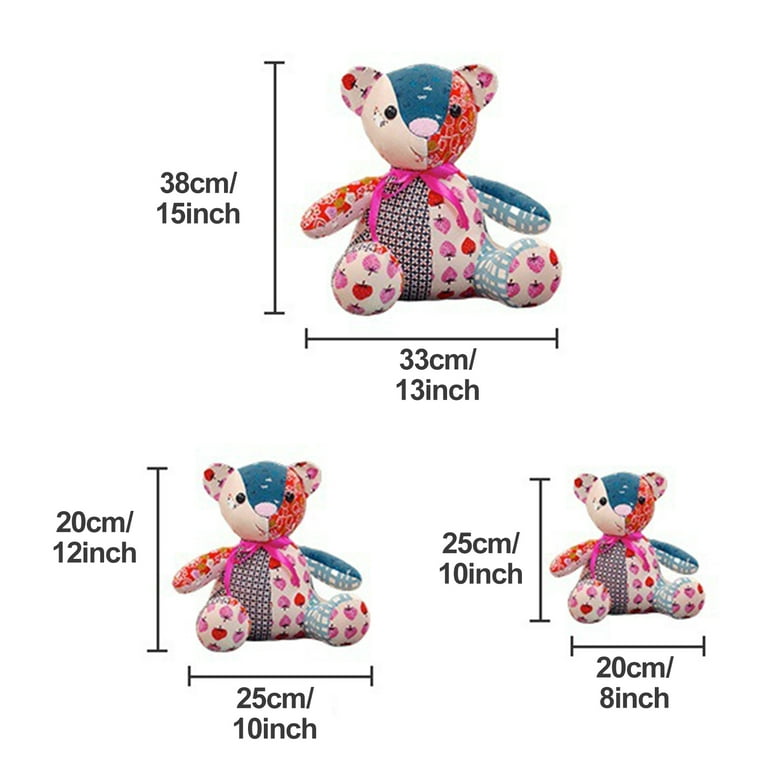 Augper Memory Bear Template Ruler Set(10 Pcs) - with Instructions, 10 Pcs Memory Bear Template Ruler Set, 2023 Memory Bear Quilting Rulers and