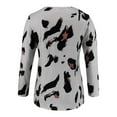 thumbnail image 6 of Celivon Womens Maternity Nursing Tops Long Sleeve Leopard Print Breastfeeding Shirt Flattering Comfy Pregnancy Clothes, 6 of 6