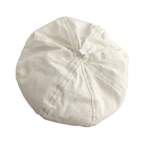 Boina fina de color caramelo con circunferencia de sombrero de 56-58 cm para mujer, sombrero retro protector solar para primavera y verano