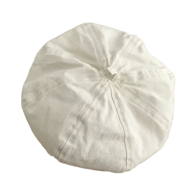 Boina fina de color caramelo con circunferencia de sombrero de 56-58 cm para mujer, sombrero retro protector solar para primavera y verano