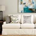 thumbnail image 2 of 18" x 18" x 5" Salt And Pepper Gray And White Cowhide - Pillow, 2 of 2