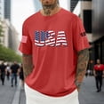 thumbnail image 4 of 250 Anniversary USA Polo Shirt, American Flag Patriotic Shirts Casual Short Sleeve Tops Red Size XXXXXXL, 4 of 4