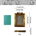thumbnail image 3 of Gold Carved Photo Frame – Resin Bow Hanging Wall Frame with Stand 6 Shapes To Choose Versatile Tabletop & Wall Decor(C), 3 of 5