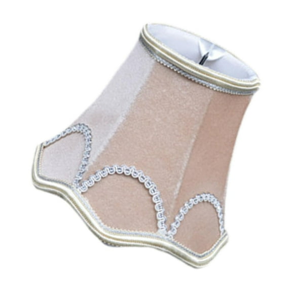 Bothyi Cloth Chandelier Lampshade Bell Lamp Shade Decorative for Farmhouse Decor