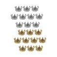 thumbnail image 1 of 20pcs Mini Crown Charms Space Beads For Diy Jewelry Findings 6 X11mm, 1 of 5