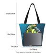 thumbnail image 2 of Lsque Largemouth Bass Fish Pattern Beach Tote,Shoulder Handbag,Spacious Tote Bag,Lightweight Travel Bag,Versatile Shopping Bag, 2 of 6