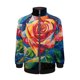 thumbnail image 3 of Chaqueta con cremallera y estampado 3D de astronauta para hombre, chaqueta holgada informal de manga larga con estampado de lobo colorido, abrigo para niños de calle, 3 of 5