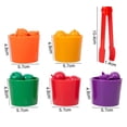 thumbnail image 3 of Ovzne Children's Early Education Fruit And Vegetable Color Classification Cup Color Cognition Focus Fine Motor Training Puzzle Toy On Clearance, 3 of 3