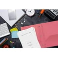 thumbnail image 2 of Better Office Products Pink Plastic 2 Pocket Folders with Prongs, Heavyweight, Letter Size Poly Folders, 24 Pack, with 3 Metal Prongs Fastener Clips, Pink, 2 of 3