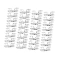 thumbnail image 4 of 100 piezas de clips para cables, organizadores de cables, soportes versátiles para cables. Claro, 4 of 9