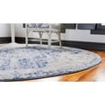 thumbnail image 5 of Unique Loom Indoor Round Oriental Traditional Area Rugs Blue/Beige, 8' 0 x 8' 0 Round, 5 of 7