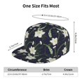 thumbnail image 6 of Fotbe Lilies Flowers Flat Bill Visor Cap Classic Snapback Hat Polyester Foam Trucker Hat Trucker Cap Adjustable Baseball Cap, 6 of 9