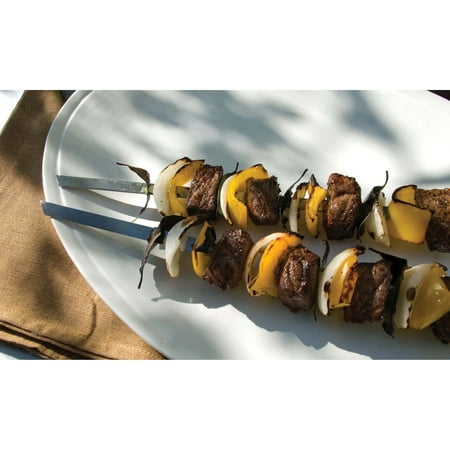 Steven Raichlen Best of Barbecue Signature Stainless Steel Grilling Kabob (Best Kabob In Dc)