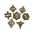 thumbnail image 1 of HUASHENG Metal Dice Set Dice 7 Pcs Metal Polyhedral Dice Set TRPG 0 Polyhedral Dice Set For MTG Role Playing Rolling Table Games Accessories, 1 of 5