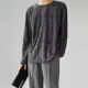thumbnail image 4 of Sudadera con cuello redondo y capa base, camiseta de manga larga para hombre, ropa normal Y2k, talla S, camiseta coreana, otoño, jerséis para hombre, 4 of 5