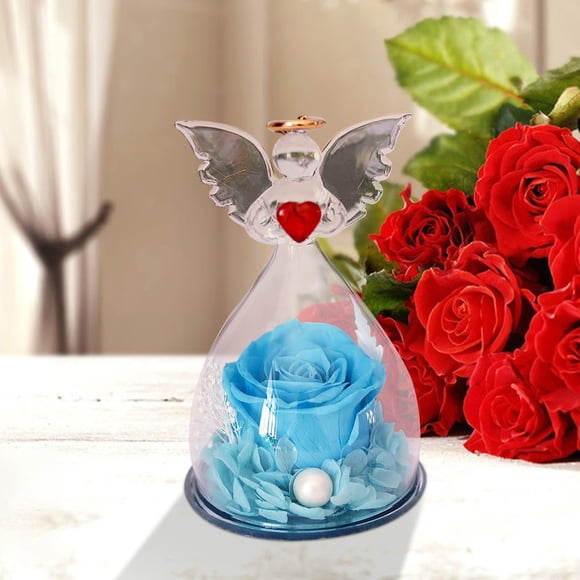 Chmadoxn Artificial Flowers Fake Flowers Faux Flowers Gift Set For Women Natural Immortal Flowers Bring Love To Those Who Cherish Them And Exquisite Send The Blessings Angel hood