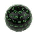 thumbnail image 2 of Esquirla 100 Sides Polyhedral Dice Toys Multi Sided Acrylic Dices for Table Board Game Green-1, 2 of 8