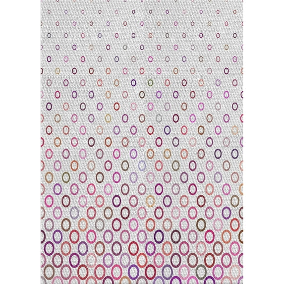 Ahgly Company Machine Washable Indoor Rectangle Transitional White Smoke Area Rugs, 2' x 3'