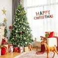 thumbnail image 3 of Costway 8ft Snow Flocked Artificial Christmas Tree w/ 1651 Glitter PE & PVC Tips, 3 of 10