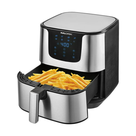 Restored Kalorik 7 Quart Digital Air Fryer Pro XL 8 Smart Presets FT 50942 SS (Refurbished)