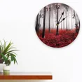 thumbnail image 2 of Autumn Forest Maple Leaves Red Round Wall Clock Creative Home Decor Living Room Silent Wall Clocks Hanging Watch（10 Inch）, 2 of 6