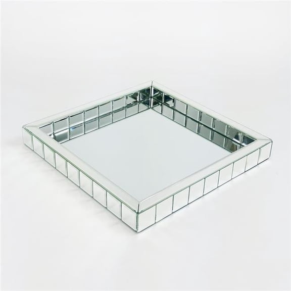 Wayborn MB208X 16.5 x 16.5 x 2 in. Beveled Mirror Tray, Mirror